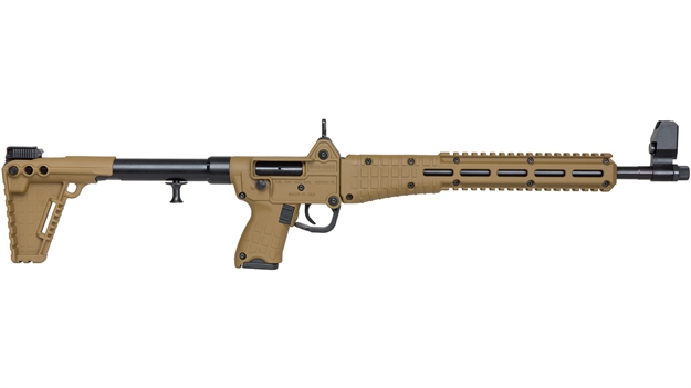 Picture of Kel-Tec Sub2k9glk17btanhc Sub-2000  9Mm Luger Caliber With 16.25" Barrel, 17+1 Capacity, Tan Metal Finish, Tan Adjustable Stock & Tan Polymer Grip  Right Hand SUB-2K9G17BT17 640832004212