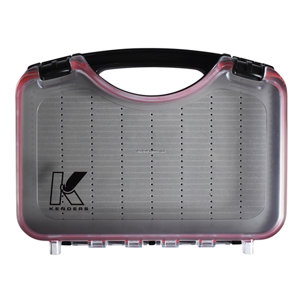 Picture of Kenders 11.02"X8.11"X2.44" XL Floating Waterproof Jig Box Clear Red Gasket