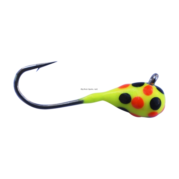 Picture of Kenders 5Mm - #8 Hook Glow Spotted Chartreuse Orange Black Tungsten Jig
