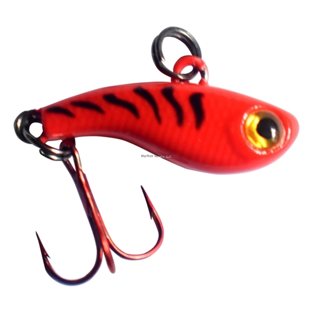 Picture of Kenders T-Rip Tungsten Mini Vibe Lure Red Tiger Glow 1/2" - #16 Treble Hook