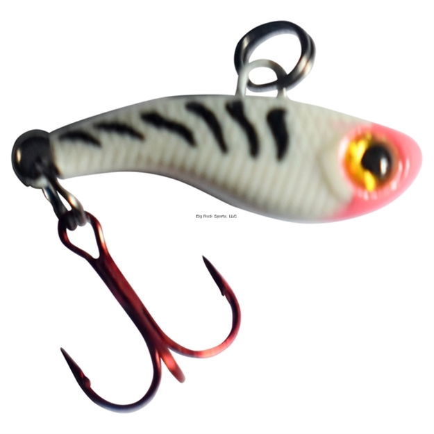 Picture of Kenders T-Rip Tungsten Mini Vibe Lure White Tiger Glow 3/4" - #14 Treble Hook