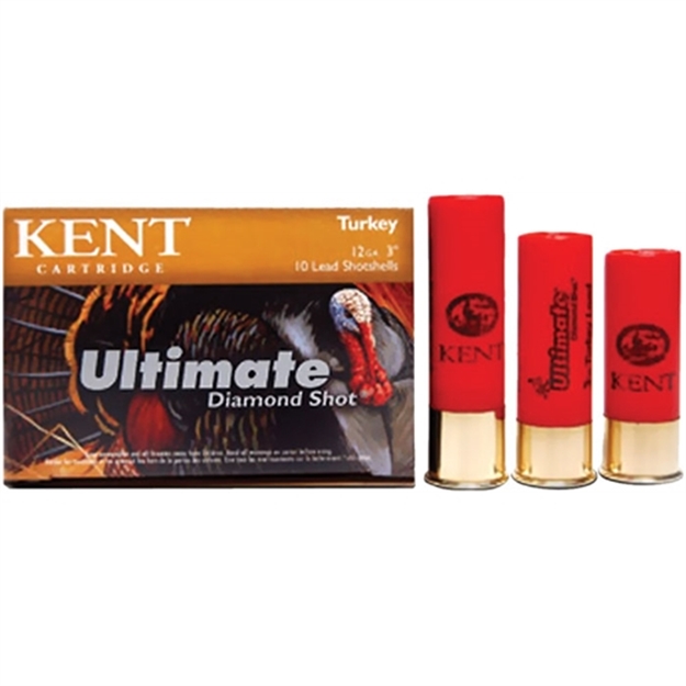 Picture of Kent Cartridge Ultimate Diamond Shot Turkey Shotshell 12 Ga, 3-1/2 In, No. 4, 2-1/4 Oz, Max Dr, 1200 Fps
