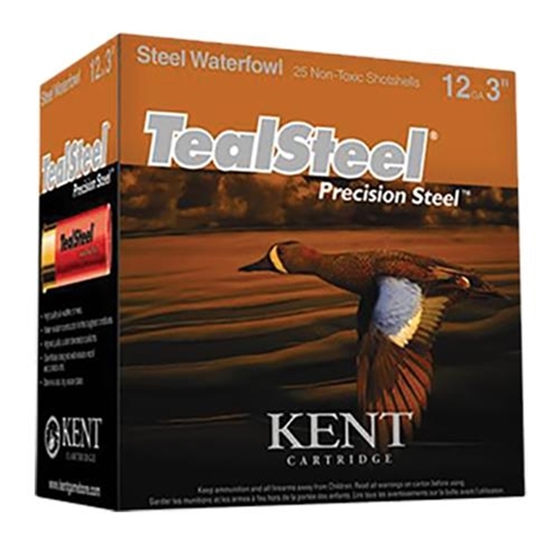 Picture of Kent Cartridge Tealsteel Precision Steel Waterfowl Shotshell 12 Ga, 3 In, No. 5, 1-1/4Oz, Max Dr, 1350 Fps KTS12336-5 656308203058