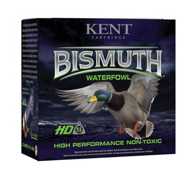 Picture of  Kent Cartridge B123w404 Bismuth Waterfowl 12 Gauge 3" 1 3/8 OZ Bismuth 4 Shot 25 Per Box/ 10 Case