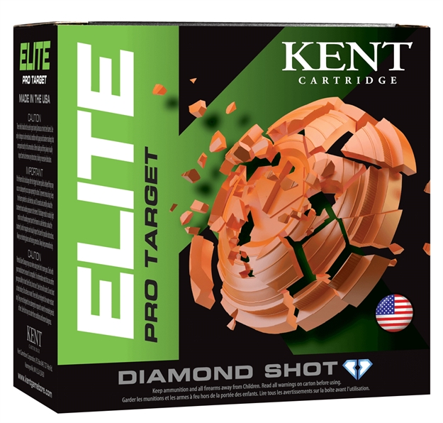 Picture of Kent Cartridge E12p328 Elite Pro Target 12 Gauge 2.75" 1 1/8 OZ 8 Shot 25 Bx/ 10 CS