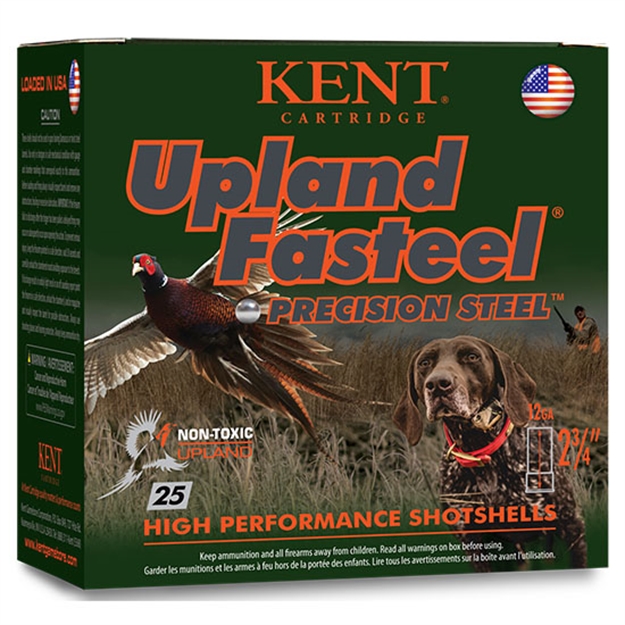 Picture of Kent Cartridge Fasteel Precision Steel Upland Shotshell 12 Ga, 2-3/4 In, No. 5, 1-1/8Oz, Max Dr, 1400 Fps K122US32-5