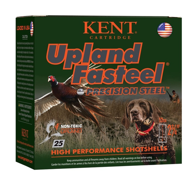 Picture of Kent Cartridge Fasteel Precision Steel Upland Shotshell 12 Ga, 2-3/4 In, No. 6, 1 Oz, Max Dr, 1450 Fps, 25 Rnd Per Box