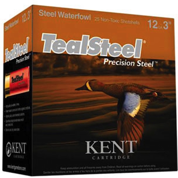 Picture of Kent Cartridge Kts123366 Tealsteel Precision Steel 12Gauge 3" 1 1/4Oz 6Shot 25 Per Box/10 Case KTS12336-6 656308203065