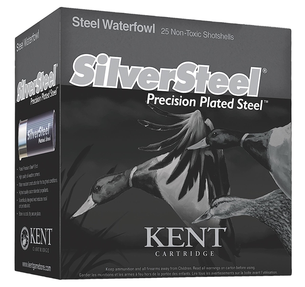 Picture of Kent Cartridge Silversteel Precision Plated Steel Waterfowl Shotshell 12 Ga, 3-1/2 In, No. Bb, 1-1/2 Oz, Max DR