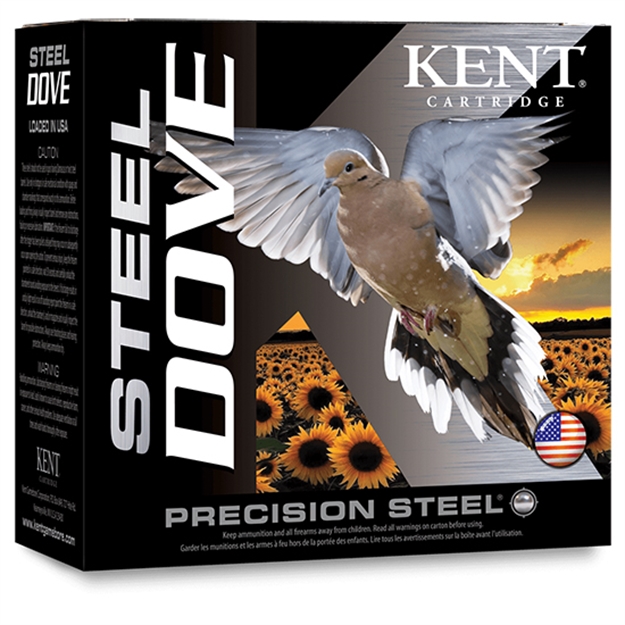 Picture of  Kent Cartridge K20sd246 Steel Dove  20Gauge 2.75" 7/8Oz 6Shot 25 Per Box/10 Case 656308110547
