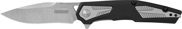 Picture of  Kershaw 1390 Tremolo  Edc 3.13" Folding Clip Point Plain Stonewashed 4Cr14 Blade, Black Gfn/Ss Handle