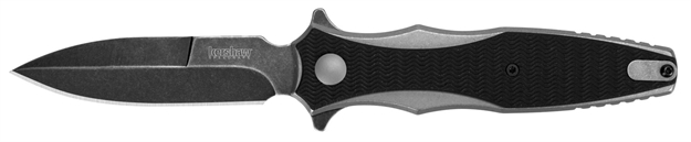 Picture of  Kershaw 1559 Decimus  3.25" Folding Spear Point Plain Blackwash 8Cr13mov SS Blade Black/Stonewashed Nylon/Ss Handle Includes Pocket Clip