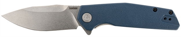 Picture of  Kershaw 2036 Lucid  3.20" Folding Clip Point Plain Stonewashed 8Cr13mov SS Blade/Blue/Stonewashed Glass Filled Nylon/Ss Handle Includes Pocket Clip 087171063683