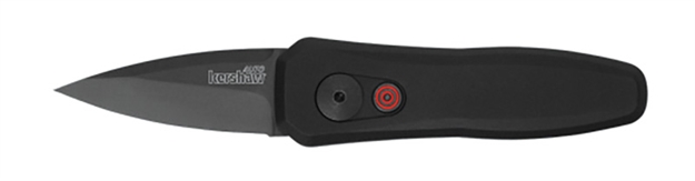 Picture of  Kershaw 7500Blk Launch 4 1.90" Folding Spear Point Plain Black Dlc Cpm 154 SS Blade Black Aluminum Handle Includes Pocket Clip 087171041100