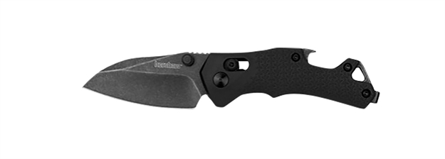Picture of  Kershaw 8337 Craze  Edc 2.35" Folding Reverse Tanto Plain Blackwash 8Cr13mov SS Blade, Black Textured Gfn Handle 087171066769