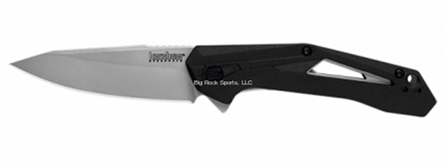 Picture of Kershaw Airlock-Speedsafe W/Flipper, 3.0", 4Cr14 Bead-Blasted Finish, Nylon Handle, Reversible Pocket Clip-Clampack