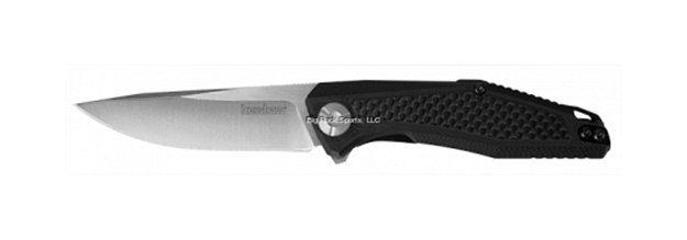 Picture of Kershaw Atmos Folding Knife-Clam Pack, Satin 3" Blade, G10 Handle W/Carbon Fiber, Ball Bearing Opening W/Flipper Box