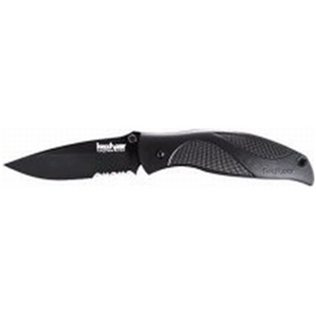 Picture of Kershaw Blackout Assisted Opening Folding Knife, 3.25" Partially Serrated Blade, Liner Lock