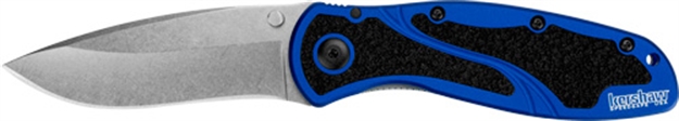 Picture of Kershaw Blur Assisted Opening Folding Knife, 3.4" Blade, Navy Stone Wash 1670NBSW 087171039473