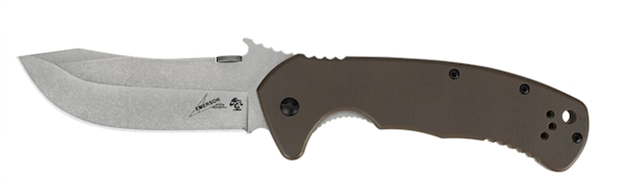 Picture of Kershaw Emerson Cqc-11K D2 Folding Knife Manual Opening, Thub Stud, 3.5" Blade, G10/410 SS Handle 6031D2