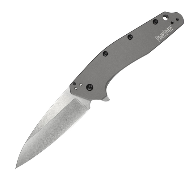 Picture of Kershaw Dividend Assisted 3.0 IN Stonewash Plain Aluminum
