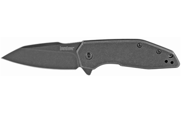Picture of Kershaw Gravel-Speedsafe W/Flipper, 2.5", 8Cr13mov Black-Oxide Blackwash Finish, Stainless Steel Balck-Oxide Blackwash Handle. 2065 087171056487
