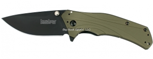 Picture of Kershaw Knockout 3.25" Pln Olive/Blk