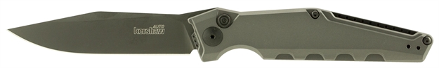 Picture of  Kershaw 7900Gryblk Launch 7 3.75" Folding Clip Point Drop Point Plain Black Dlc Cpm 154 SS Blade Gray Anodized Aluminum Handle Includes Pocket Clip