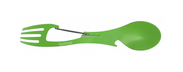 Picture of Kershaw Ration Xl-Green-Clam Pack, Green Food-Safe Coating-Spoon-Fork-Bottle Opener,Carabiner Gate Clam