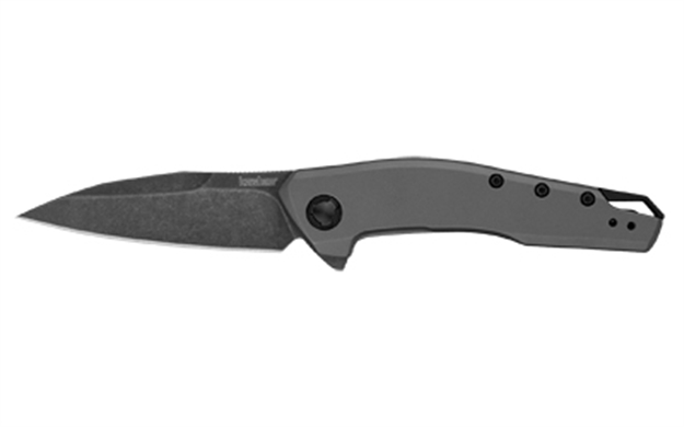 Picture of  Kershaw 1815 Sanctum  Edc 2.98" Folding Wharncliffe Blackwash 8Cr13mov SS Blade, Gray Pvd Stainless Steel Handle