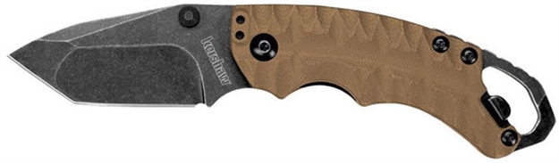 Picture of Kershaw Shuffle Multifunction Folding Knife, 2.25" Tanto Blade, Liner Lock, Screw Driver, Bottle Cap Opener, Flat Dark Earth 8750TTANBW 087171039343