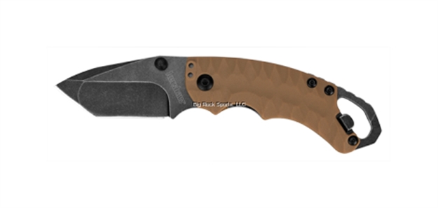 Picture of  Kershaw 8750Tblkbwx Shuffle II 2.60" Folding American Tanto Plain Black Oxide 8Cr14mov SS Blade Black Glass-Filled Nylon Handle Clamshell Packaging 087171039374