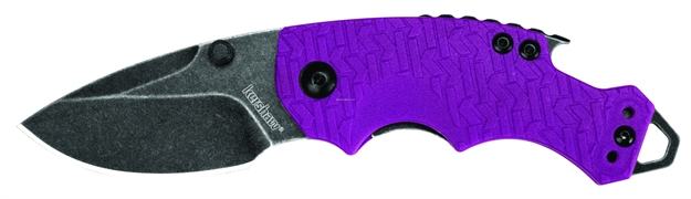 Picture of Kershaw Shuffle Multifunction Folding Knife, 2.4" Blade, Liner Lock, Screw Driver, Bottle Cap Opener, Purple Blackwash 8700PURBW 087171039107
