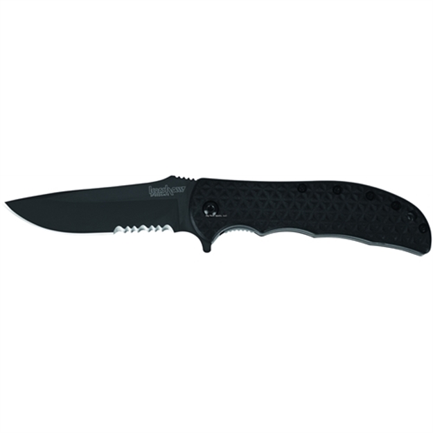 Picture of Kershaw Volt II Assisted Opening Folding Knife, 3.25" Blade, Black Serrated, Clam