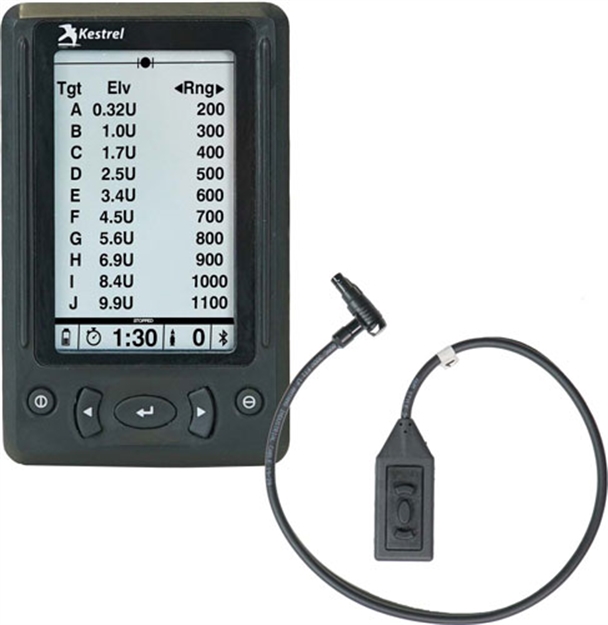 Picture of Kestrel Ballistics Hud For 5 Series Ball- Istics Meters Black W/Remote 0750LRBLK