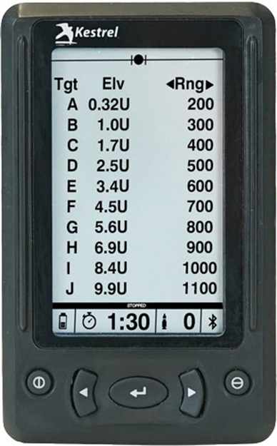 Picture of Kestrel Ballistics Hud For 5 Series Ballistics Meters Black