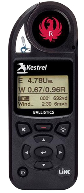 Picture of Kestrel(Nielsen-Kellerman 0857Blblk-Rug Ruger 5700 Ballistics Weather Meter Black AA