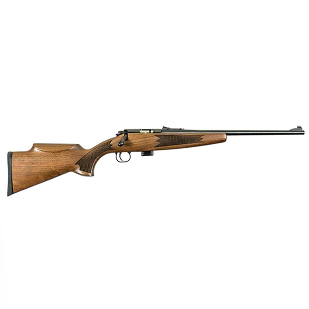 Picture of Keystone Model 722 Compact Deluxe Bolt Action Rifle, 16.5" Blued Barrel, 7 Rnd Mag, Walnut Stock, Williams Sights KSA20410 611613204107