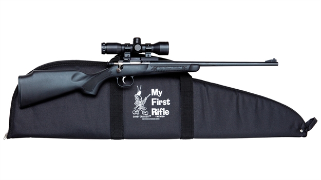 Picture of Keystone Crickett Bolt Action Youth Rifle Package W/Rifle Black, Scope, 22 LR Blued KSA2240BSC