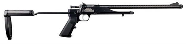 Picture of  Crickett Ksa2190 Precision 6061 Overlander Pack Rifle 22 LR Single Shot 16.12" Carbon Fiber Threaded Barrel, Black Anodized Picatinny Rail Aluminum Receiver, Aluminum/Carbon Fiber Adjustable Skeletoni 611613021902