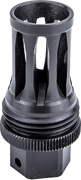 Picture of Kgm Suppressors A-Qd-Fh-S-3M Quick Detach Flash Hider Black Nitride Steel 3/4"X24 Threads DA201