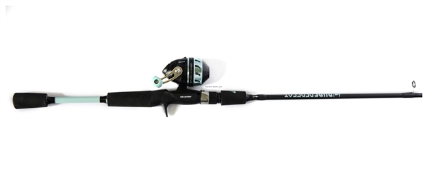 Picture of Kid Casters 60" Micro Spincast Combo, 2 PC Light Action Fiberglass Rod, 4.1:1 Gear Ratio, Double Crank, Golfball Casting Plug