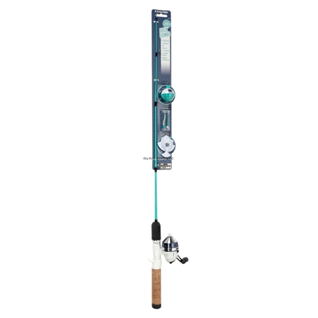 Picture of Kid Casters Blue Dock Combo: 34" Fiberglass Rod, Micro Reel, 4.1:1 Gear Ratio, Pre-Spooled 6Lb Line, Cork Grip
