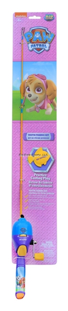 Picture of Kid Casters Paw Patrol Girls Youth Fishing Kit, 29.5" Pole, Spincast Reel, 6Lb Line, 3.1:1 Gear Ratio, Practice Casting Plug PPGREG17 857664006189