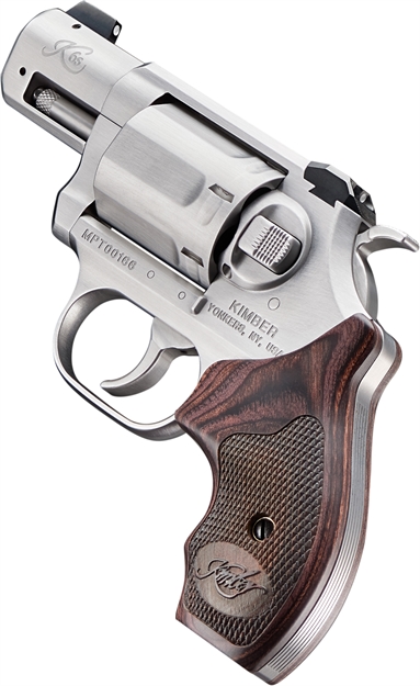 Picture of  Kimber Mfg, Inc 3400021Ca K6s *Ca Compliant Da/Sa 357 Mag 6 Shot 2" Brushed Stainless Steel Barrel & Cylinder, Brushed Stainless Stainless Steel Frame, Diamond Checkering Grip, Exposed Hammer