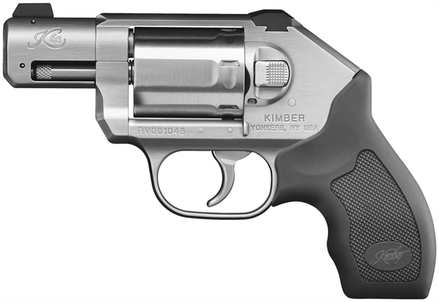 Picture of  Kimber Mfg, Inc 3400004Ca K6s *Ca Compliant Dao 357 Mag 6 Shot 2" Brushed Stainless Steel Barrel & Cylinder, Brushed Stainless Steel Frame, Black Hogue Rubber Grip, Concealed Hammer