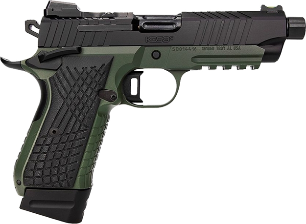Picture of  Kimber Mfg.,Inc 3100022 Kds9c Tfs 9Mm 15+1 18+1 4.60" Ranger Green/ Black Front And Rear Serrations Stainless Steel G-10 Grip 669278310220