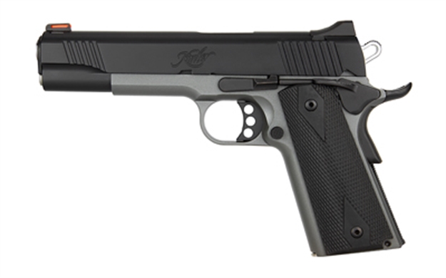 Picture of  Kimber Mfg, Inc 3700693 Custom LW Shadow Ghost 45 Acp 8+1 5" Stainless Match Grade Barrel, Kimpro Black Serrated Stainless Steel Slide, Kimpro Gray Aluminum Frame W/Beavertail, Black Hogue Rubber Grip 669278376936