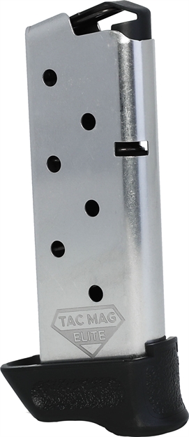 Picture of  Kimber Mfg, Inc 1200851A Micro 9 Tac-Mag 7Rd Extended 9Mm Luger Silver 669278128511