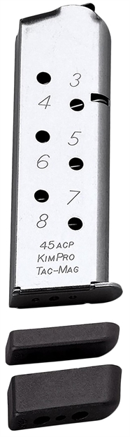 Picture of Kimber Mfg.,Inc 1100721A Tac-Mag  8Rd 45 Acp Silver Stainless Steel 669278117218